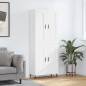vidaXL Credenza Bianca 69,5x34x180 cm in Legno Multistrato vidaXL Credenza Bianca 69,5x34x180 cm in Legno Multistrato