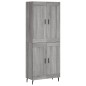 vidaXL Credenza Grigio Sonoma 69,5x34x180 cm in Legno Multistrato vidaXL Credenza Grigio Sonoma 69,5x34x180 cm in Legno Multistrato