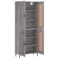 vidaXL Credenza Grigio Sonoma 69,5x34x180 cm in Legno Multistrato vidaXL Credenza Grigio Sonoma 69,5x34x180 cm in Legno Multistrato
