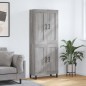 vidaXL Credenza Grigio Sonoma 69,5x34x180 cm in Legno Multistrato vidaXL Credenza Grigio Sonoma 69,5x34x180 cm in Legno Multistrato