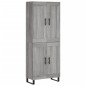 vidaXL Credenza Grigio Sonoma 69,5x34x180 cm in Legno Multistrato vidaXL Credenza Grigio Sonoma 69,5x34x180 cm in Legno Multistrato