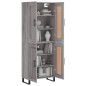 vidaXL Credenza Grigio Sonoma 69,5x34x180 cm in Legno Multistrato vidaXL Credenza Grigio Sonoma 69,5x34x180 cm in Legno Multistrato