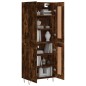 vidaXL Credenza Rovere Fumo 69,5x34x180 cm in Legno Multistrato vidaXL Credenza Rovere Fumo 69,5x34x180 cm in Legno Multistrato
