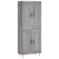 vidaXL Credenza Grigio Sonoma 69,5x34x180 cm in Legno Multistrato vidaXL Credenza Grigio Sonoma 69,5x34x180 cm in Legno Multistrato