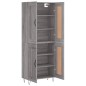 vidaXL Credenza Grigio Sonoma 69,5x34x180 cm in Legno Multistrato vidaXL Credenza Grigio Sonoma 69,5x34x180 cm in Legno Multistrato