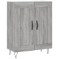 vidaXL Credenza Grigio Sonoma 69,5x34x180 cm in Legno Multistrato vidaXL Credenza Grigio Sonoma 69,5x34x180 cm in Legno Multistrato