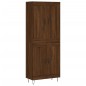vidaXL Credenza Rovere Marrone 69,5x34x180 cm in Legno Multistrato vidaXL Credenza Rovere Marrone 69,5x34x180 cm in Legno Multistrato