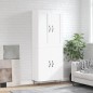 vidaXL Credenza Bianca 69,5x34x180 cm in Legno Multistrato vidaXL Credenza Bianca 69,5x34x180 cm in Legno Multistrato