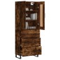 vidaXL Credenza Rovere Fumo 69,5x34x180 cm in Legno Multistrato vidaXL Credenza Rovere Fumo 69,5x34x180 cm in Legno Multistrato