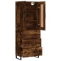 vidaXL Credenza Rovere Fumo 69,5x34x180 cm in Legno Multistrato vidaXL Credenza Rovere Fumo 69,5x34x180 cm in Legno Multistrato