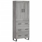 vidaXL Credenza Grigio Sonoma 69,5x34x180 cm in Legno Multistrato vidaXL Credenza Grigio Sonoma 69,5x34x180 cm in Legno Multistrato