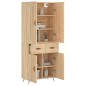 vidaXL Credenza Rovere Sonoma 69,5x34x180 cm in Legno Multistrato vidaXL Credenza Rovere Sonoma 69,5x34x180 cm in Legno Multistrato
