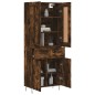 vidaXL Credenza Rovere Fumo 69,5x34x180 cm in Legno Multistrato vidaXL Credenza Rovere Fumo 69,5x34x180 cm in Legno Multistrato