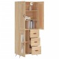 vidaXL Credenza Rovere Sonoma 69,5x34x180 cm in Legno Multistrato vidaXL Credenza Rovere Sonoma 69,5x34x180 cm in Legno Multistrato