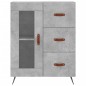 vidaXL Credenza Grigio Cemento 69,5x34x180 cm in Legno Multistrato vidaXL Credenza Grigio Cemento 69,5x34x180 cm in Legno Multistrato