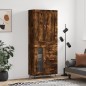 vidaXL Credenza Rovere Fumo 69,5x34x180 cm in Legno Multistrato vidaXL Credenza Rovere Fumo 69,5x34x180 cm in Legno Multistrato