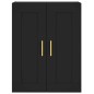 vidaXL Credenza Nera 69,5x34x180 cm in Legno Multistrato vidaXL Credenza Nera 69,5x34x180 cm in Legno Multistrato