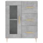 vidaXL Credenza Grigio Cemento 69,5x34x180 cm in Legno Multistrato vidaXL Credenza Grigio Cemento 69,5x34x180 cm in Legno Multistrato