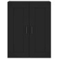 vidaXL Credenza Nera 69,5x34x180 cm in Legno Multistrato vidaXL Credenza Nera 69,5x34x180 cm in Legno Multistrato