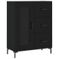 vidaXL Credenza Nera 69,5x34x180 cm in Legno Multistrato vidaXL Credenza Nera 69,5x34x180 cm in Legno Multistrato