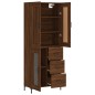 vidaXL Credenza Rovere Marrone 69,5x34x180 cm in Legno Multistrato vidaXL Credenza Rovere Marrone 69,5x34x180 cm in Legno Multistrato