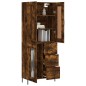vidaXL Credenza Rovere Fumo 69,5x34x180 cm in Legno Multistrato vidaXL Credenza Rovere Fumo 69,5x34x180 cm in Legno Multistrato
