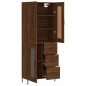 vidaXL Credenza Rovere Marrone 69,5x34x180 cm in Legno Multistrato vidaXL Credenza Rovere Marrone 69,5x34x180 cm in Legno Multistrato
