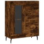 vidaXL Credenza Rovere Fumo 69,5x34x180 cm in Legno Multistrato vidaXL Credenza Rovere Fumo 69,5x34x180 cm in Legno Multistrato