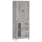 vidaXL Credenza Grigio Sonoma 69,5x34x180 cm in Legno Multistrato vidaXL Credenza Grigio Sonoma 69,5x34x180 cm in Legno Multistrato