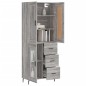 vidaXL Credenza Grigio Sonoma 69,5x34x180 cm in Legno Multistrato vidaXL Credenza Grigio Sonoma 69,5x34x180 cm in Legno Multistrato