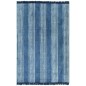 Tappeto Kilim in Cotone 120x180 cm con Motivi Blu Tappeto Kilim in Cotone 120x180 cm con Motivi Blu