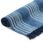 Tappeto Kilim in Cotone 120x180 cm con Motivi Blu Tappeto Kilim in Cotone 120x180 cm con Motivi Blu