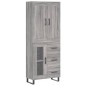 vidaXL Credenza Grigio Sonoma 69,5x34x180 cm in Legno Multistrato vidaXL Credenza Grigio Sonoma 69,5x34x180 cm in Legno Multistrato
