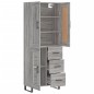 vidaXL Credenza Grigio Sonoma 69,5x34x180 cm in Legno Multistrato vidaXL Credenza Grigio Sonoma 69,5x34x180 cm in Legno Multistrato