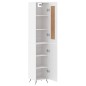 vidaXL Credenza Bianca 34,5x34x180 cm in Legno Multistrato vidaXL Credenza Bianca 34,5x34x180 cm in Legno Multistrato