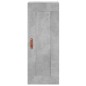 vidaXL Credenza Grigio Cemento 34,5x34x180 cm in Legno Multistrato vidaXL Credenza Grigio Cemento 34,5x34x180 cm in Legno Multistrato