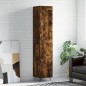 vidaXL Credenza Rovere Fumo 34,5x34x180 cm in Legno Multistrato vidaXL Credenza Rovere Fumo 34,5x34x180 cm in Legno Multistrato