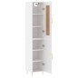 vidaXL Credenza Bianca 34,5x34x180 cm in Legno Multistrato vidaXL Credenza Bianca 34,5x34x180 cm in Legno Multistrato