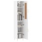 vidaXL Credenza 34,5x34x180 cm in Legno Multistrato Bianco Lucido vidaXL Credenza 34,5x34x180 cm in Legno Multistrato Bianco Lucido