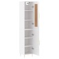 vidaXL Credenza 34,5x34x180 cm in Legno Multistrato Bianco Lucido vidaXL Credenza 34,5x34x180 cm in Legno Multistrato Bianco Lucido
