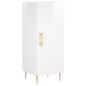 vidaXL Credenza 34,5x34x180 cm in Legno Multistrato Bianco Lucido vidaXL Credenza 34,5x34x180 cm in Legno Multistrato Bianco Lucido