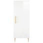 vidaXL Credenza 34,5x34x180 cm in Legno Multistrato Bianco Lucido vidaXL Credenza 34,5x34x180 cm in Legno Multistrato Bianco Lucido
