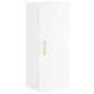 vidaXL Credenza 34,5x34x180 cm in Legno Multistrato Bianco Lucido vidaXL Credenza 34,5x34x180 cm in Legno Multistrato Bianco Lucido