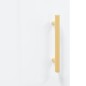 vidaXL Credenza 34,5x34x180 cm in Legno Multistrato Bianco Lucido vidaXL Credenza 34,5x34x180 cm in Legno Multistrato Bianco Lucido