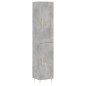 vidaXL Credenza Grigio Cemento 34,5x34x180 cm in Legno Multistrato vidaXL Credenza Grigio Cemento 34,5x34x180 cm in Legno Multistrato