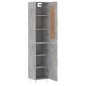 vidaXL Credenza Grigio Cemento 34,5x34x180 cm in Legno Multistrato vidaXL Credenza Grigio Cemento 34,5x34x180 cm in Legno Multistrato