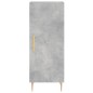 vidaXL Credenza Grigio Cemento 34,5x34x180 cm in Legno Multistrato vidaXL Credenza Grigio Cemento 34,5x34x180 cm in Legno Multistrato