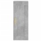 vidaXL Credenza Grigio Cemento 34,5x34x180 cm in Legno Multistrato vidaXL Credenza Grigio Cemento 34,5x34x180 cm in Legno Multistrato