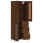 vidaXL Credenza Rovere Marrone 69,5x34x180 cm in Legno Multistrato vidaXL Credenza Rovere Marrone 69,5x34x180 cm in Legno Multistrato