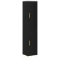 vidaXL Credenza Nera 34,5x34x180 cm in Legno Multistrato